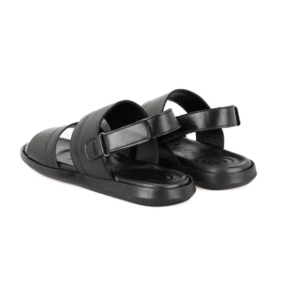 Jack Siyah Erkek Deri Sandalet