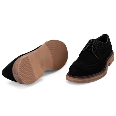 Jagger Siyah Erkek Süet Deri Klasik Ayakkabı