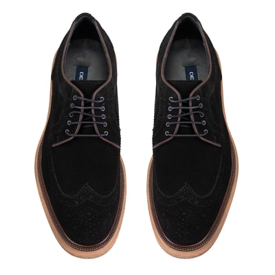 Jagger Siyah Erkek Süet Deri Klasik Ayakkabı