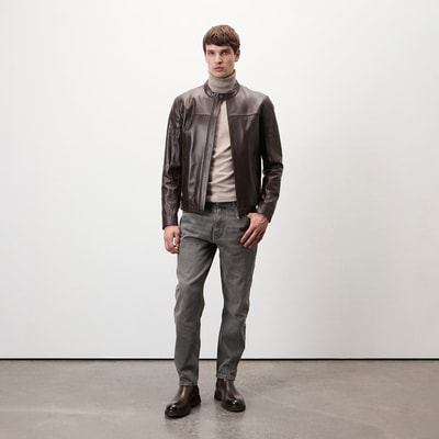 Jason Kahve Erkek Deri Mont