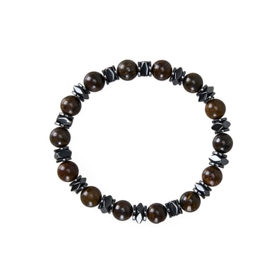 Jasper & Hematit Doğal Taşlı Erkek Bileklik