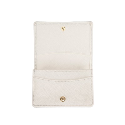 Jeffrey Beyaz Kadın Deri Kartlık