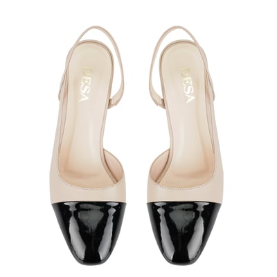 Joelle Bej Kadın Topuklu Deri Klasik Ayakkabı