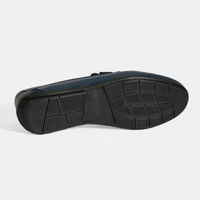Jovian Lacivert Erkek Deri Slip-On Loafer