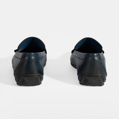 Jovian Lacivert Erkek Deri Slip-On Loafer