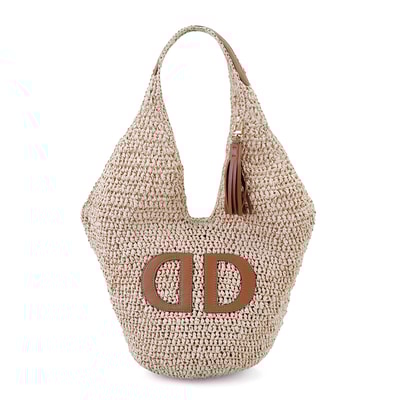 Joyce Bej Kadın Hasır Omuz Çantası