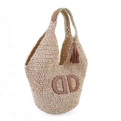Joyce Bej Kadın Hasır Omuz Çantası