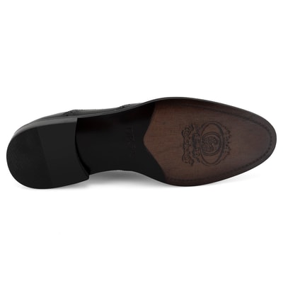 Judah Siyah Erkek Deri Klasik Ayakkabı