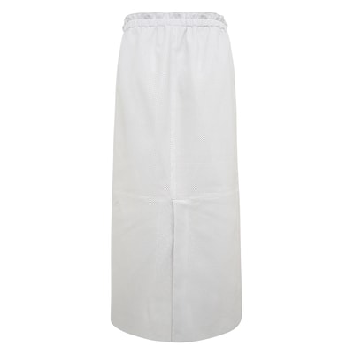 Juliet Beyaz Kadın Perforeli Deri Etek