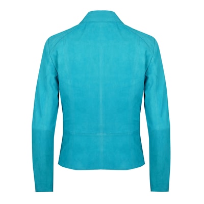 Juliette Turkuaz Kadın Süet Deri Ceket