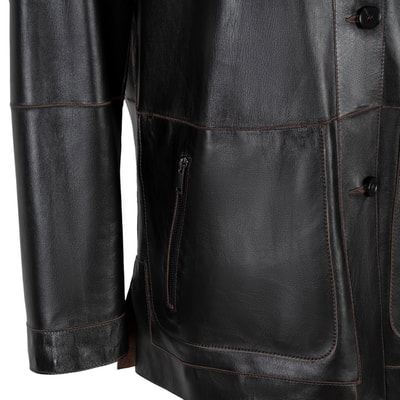 K14086 ERKEK ÇİFT TARAFL, KAHVE+SİYAH, M