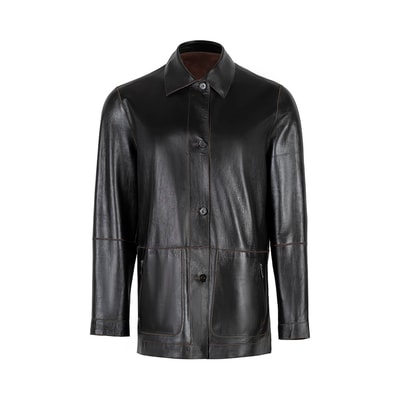 K14086 ERKEK ÇİFT TARAFL, KAHVE+SİYAH, M