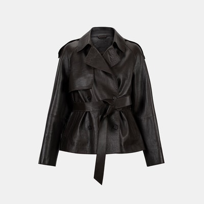 K14630 KADIN DERİ CEKET