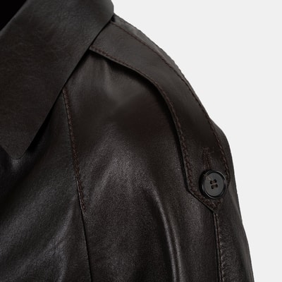 K14630 KADIN DERİ CEKET