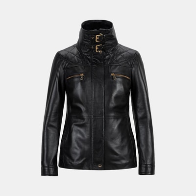 K15007 KADIN KÜRK YAKA MONT