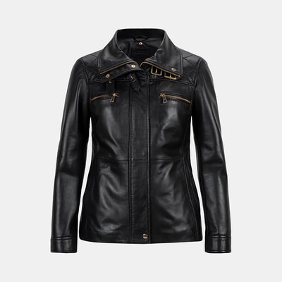 K15007 KADIN KÜRK YAKA MONT