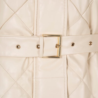 K15010 KADIN DERİ KABAN