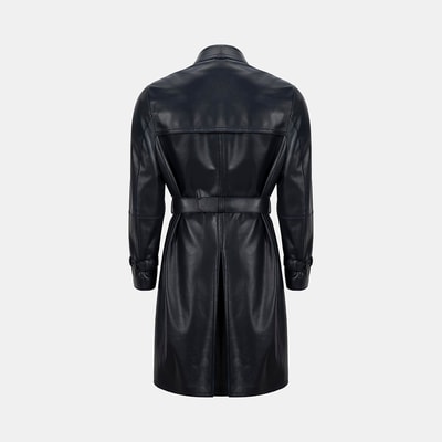 K15055 ERKEK DERİ TRENÇKOT