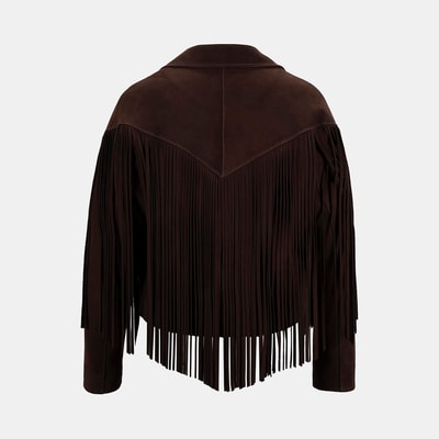 K15071 KADIN PÜSKÜLLÜ SÜET CEKET