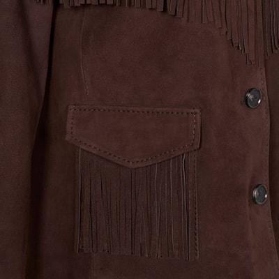 K15073 KADIN PÜSKÜLLÜ SÜET CEKET