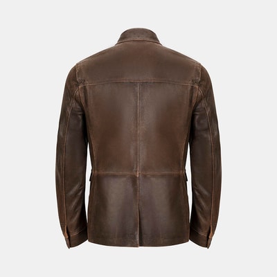 K15139 ERKEK DERİ CEKET-E