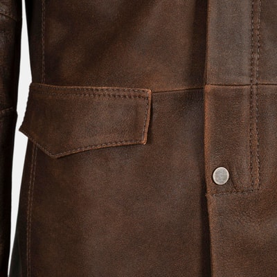 K15139 ERKEK DERİ CEKET-E