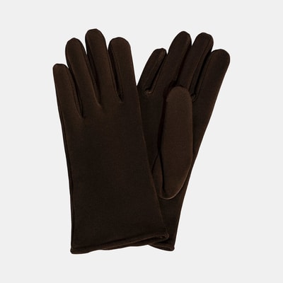 Kadın Acı Kahve Süet Deri Eldiven