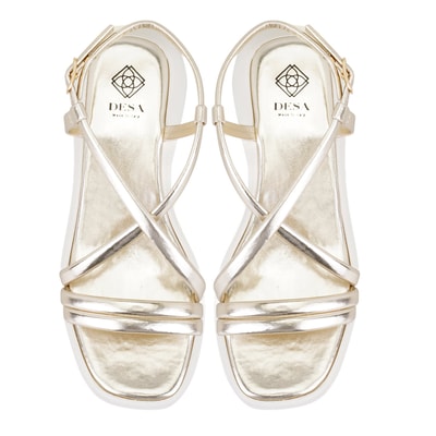 Kadın Altın Dolgu Tabanlı Sandalet