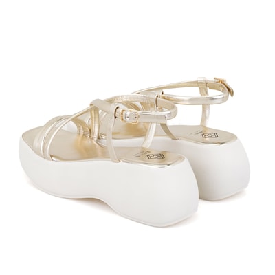 Kadın Altın Dolgu Tabanlı Sandalet