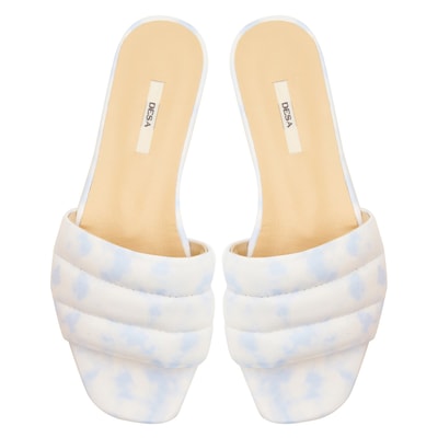 Kadın Batik Desenli Deri Terlik