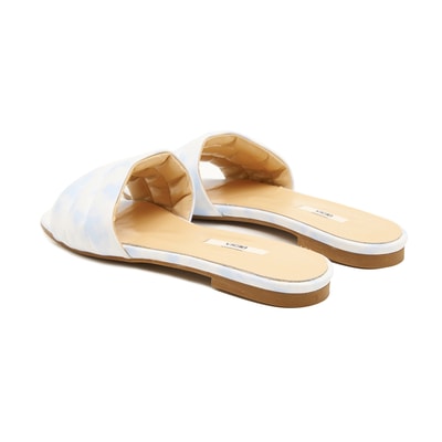 Kadın Batik Desenli Deri Terlik