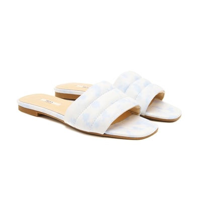 Kadın Batik Desenli Deri Terlik