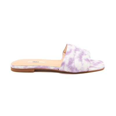 Kadın Batik Desenli Deri Terlik