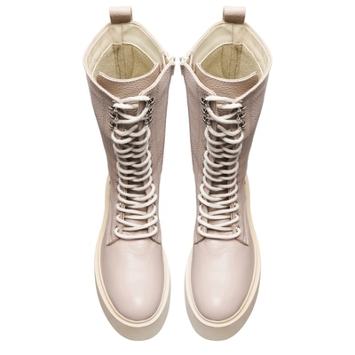 Kadın Bej Deri Çizme