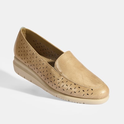 Kadın Bej Deri DesaComfort Günlük Ayakkabı