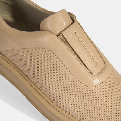 Kadın Bej Deri Günlük Ayakkabı