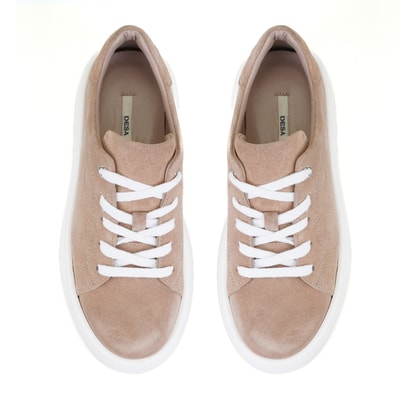 Kadın Bej Deri Günlük Ayakkabı