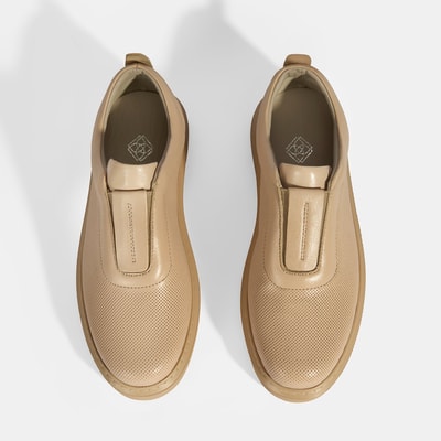 Kadın Bej Deri Günlük Ayakkabı