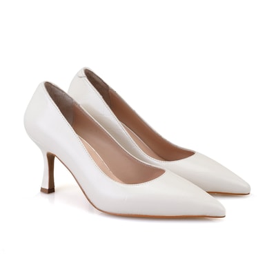 Kadın Bej Deri Stiletto