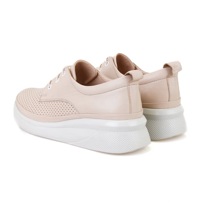 Kadın Bej DesaComfort Deri Günlük Ayakkabı