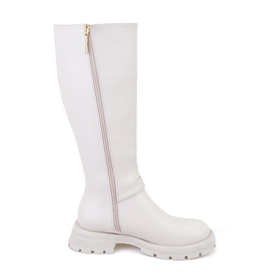 Kadın Bej Fermuarlı Çizme