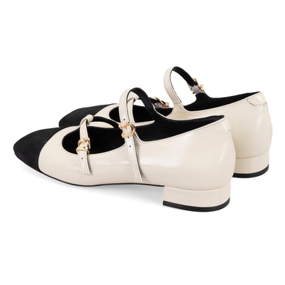 Kadın Bej Mary Jane Rugan Babet