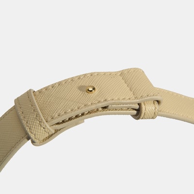 Kadın Bej Örgü Baskılı Omuz Çantası