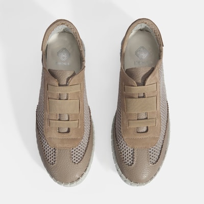 Kadın Bej Perforeli Günlük Ayakkabı