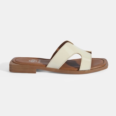 Kadın Bej Rugan Terlik