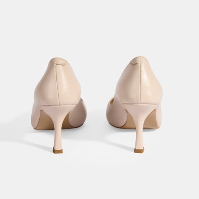 Kadın Bej Topuklu Klasik Ayakkabı