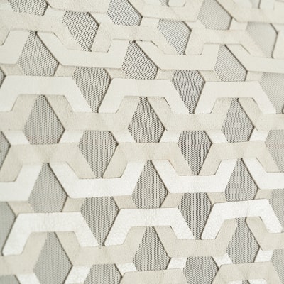 Kadın Beyaz Deri Detaylı Bluz