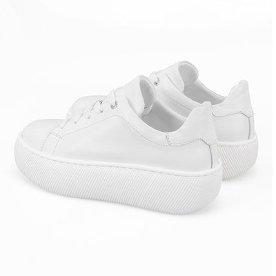 Kadın Beyaz Deri Günlük Ayakkabı