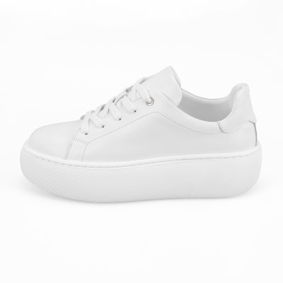 Kadın Beyaz Deri Günlük Ayakkabı