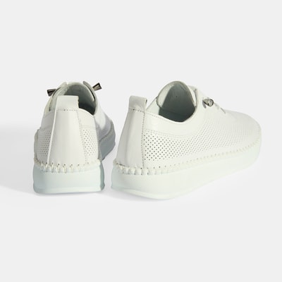 Kadın Beyaz Deri Günlük Ayakkabı